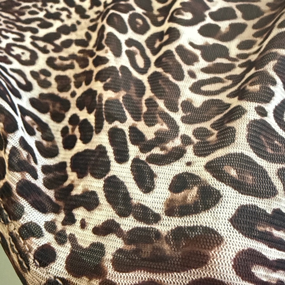 The Limited Leopard Print Ruched Dress Size M NWT Animal Print - Picture 10 of 11
